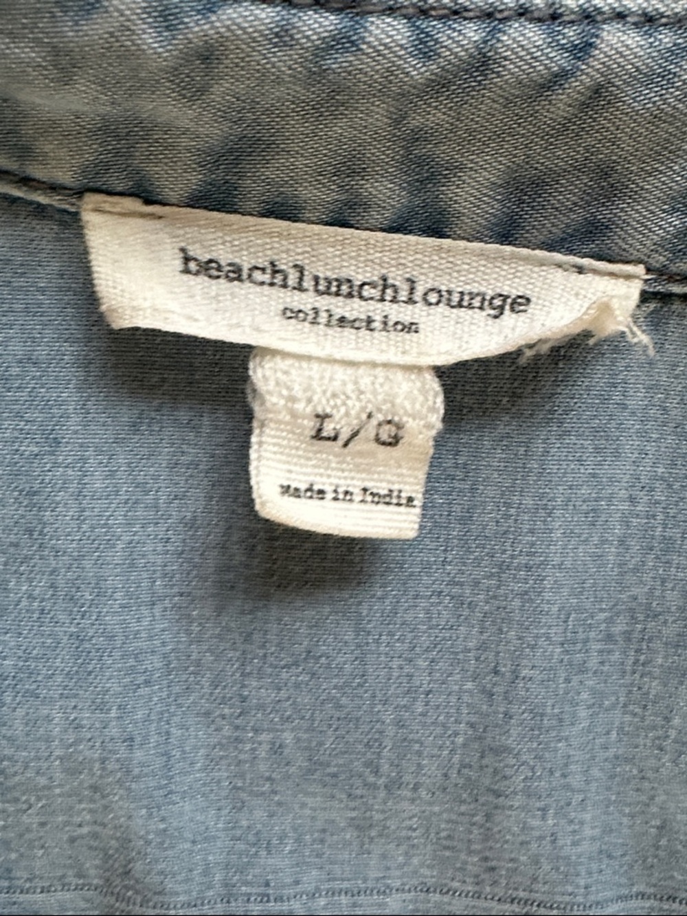 beachlunchlounge Light Blue Denim Shirt Dress - Picture 3 of 5